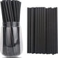 Black Paper Straws 1000 Count - 7.75" x 0.24", 100% Biodegradable & Compostable, Disposable Drinking Straws Bulk - Cocktail, Bars, Restaurants