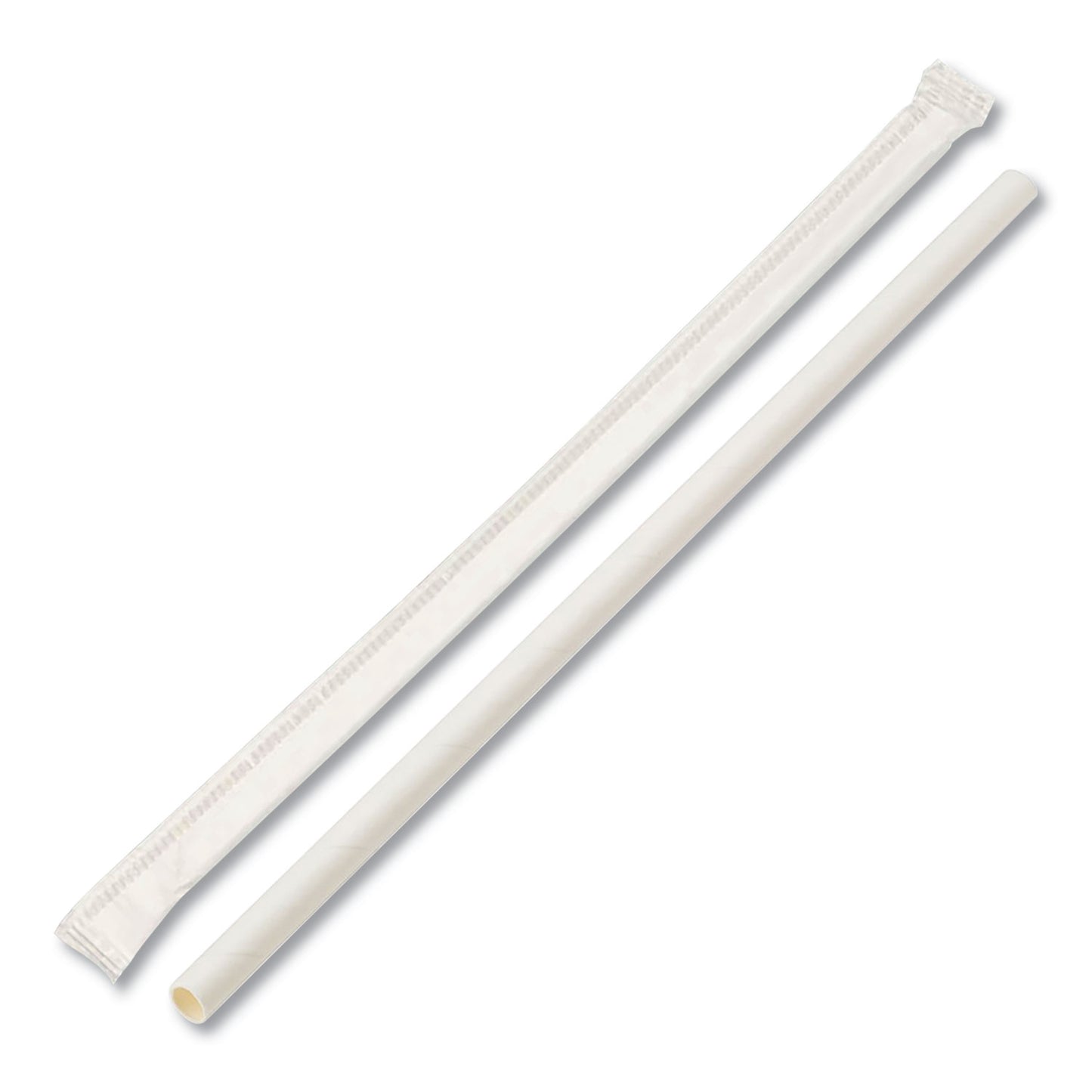 Paper Straw Flexible Pack Wrapped Ø0,6cm 23cm (250 Units)