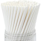 7.75" * 6mm White Jumbo Unwrapped Paper Straw - 5000pcs/ctn