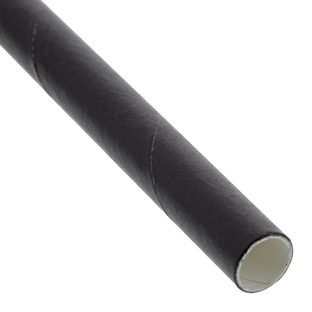 8.5" * 8mm  BLACK WRAPPED COCKTAIL PAPER STRAWS-5000pcs/ctn