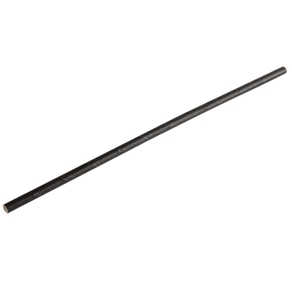 10.25 * 6mm GIANT BLACK PAPER WRAPPED STRAWS-6000ct – unicupstraw