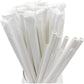 10.25" x 8mm White Jumbo Wrapped Paper Straw - 2500pcs/ctn