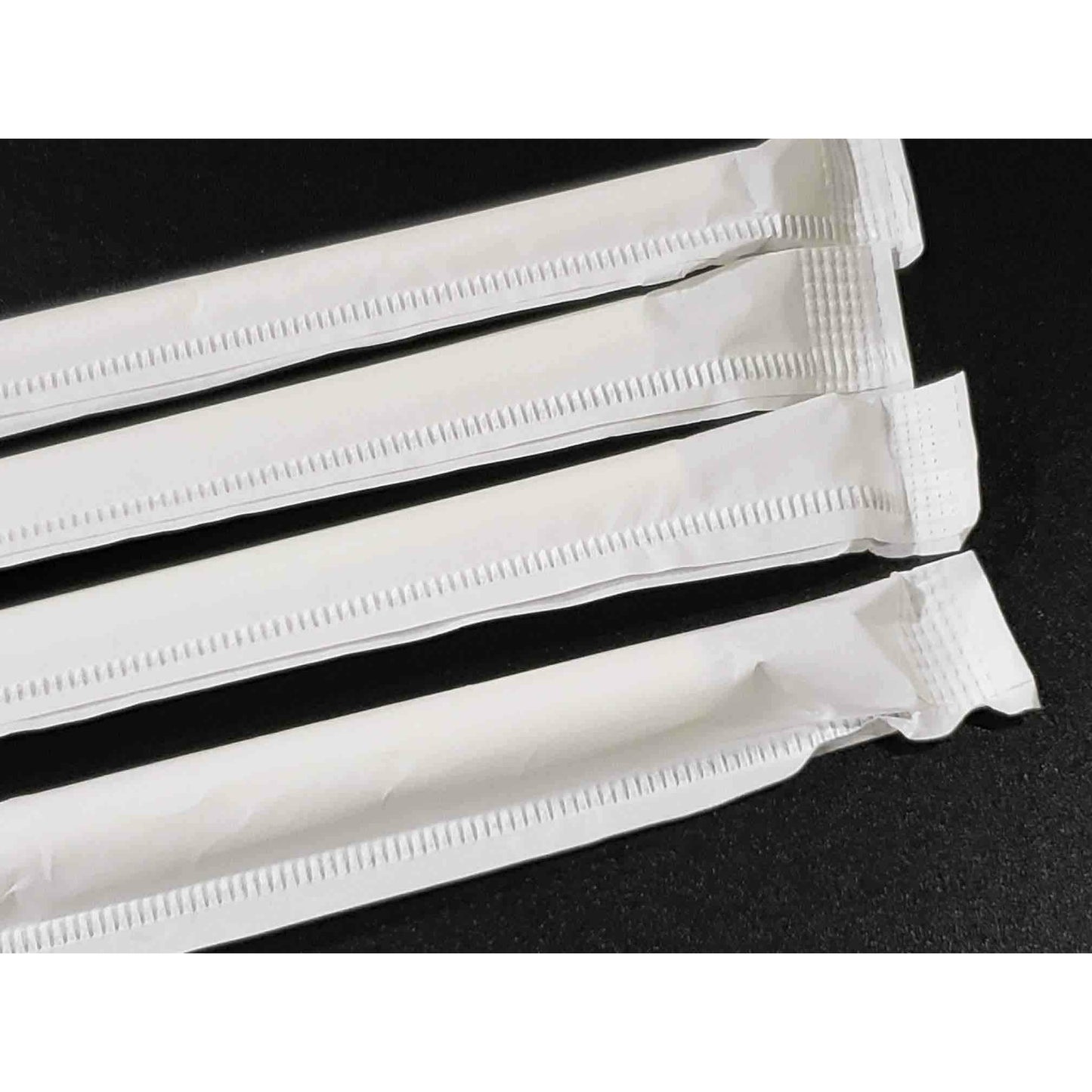 7.75" * 6mm Jumbo Wrapped Paper Straw - 3200pcs/ctn
